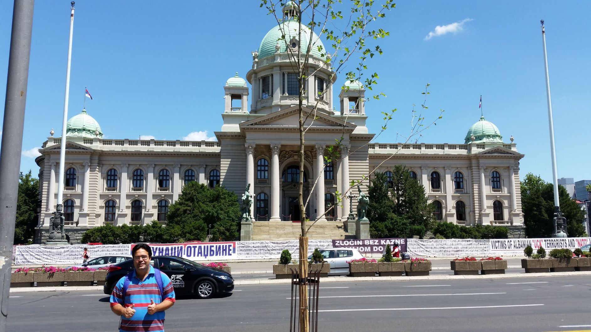 In honor of those who supported me in my final days in Serbia.